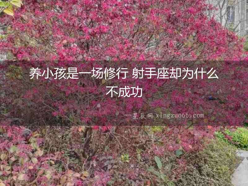 養小孩是一場修行 射手座卻為什么不成功