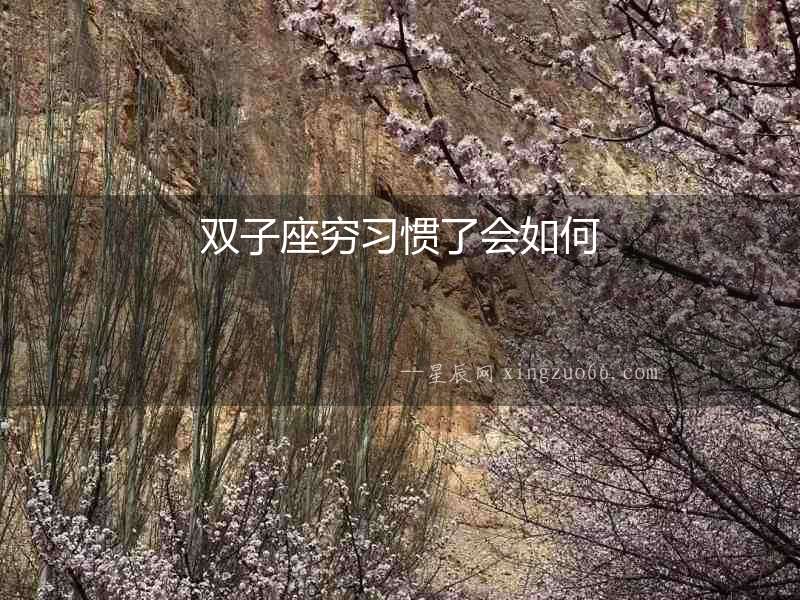 雙子座窮習慣了會如何