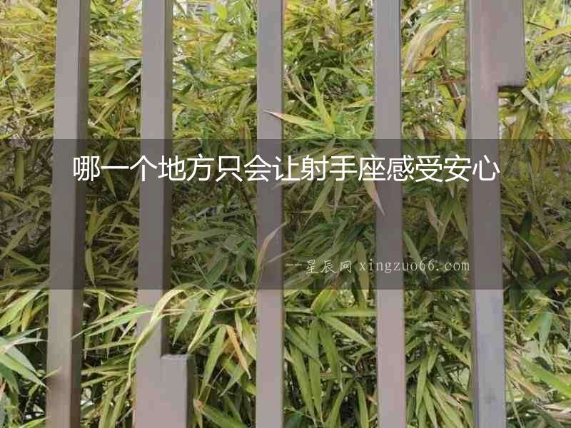 哪一個(gè)地方只會(huì)讓射手座感受安心