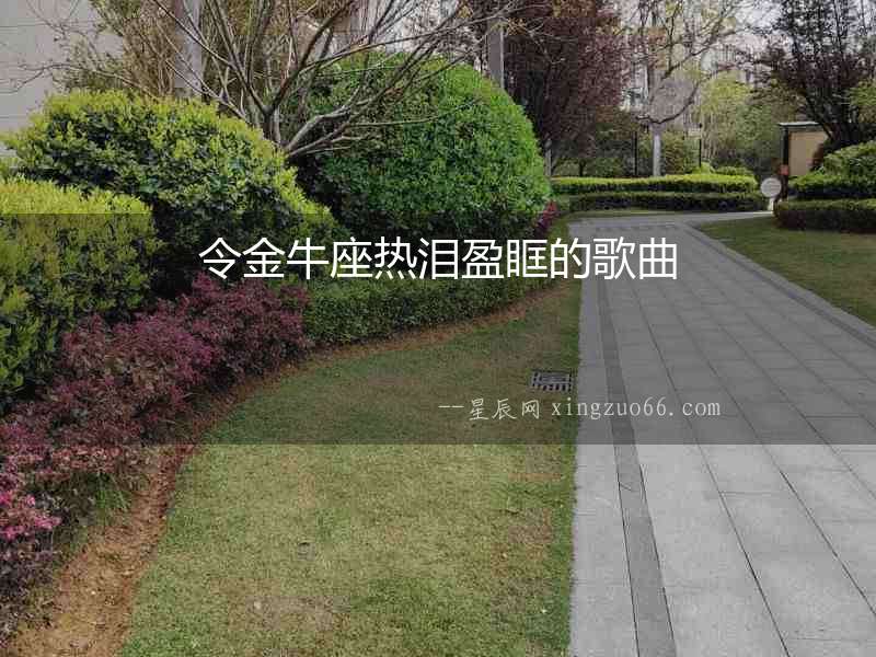 令金牛座熱淚盈眶的歌曲