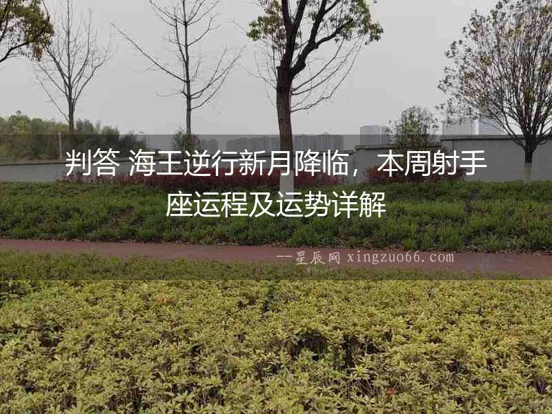 判答 海王逆行新月降臨，本周射手座運程及運勢詳解