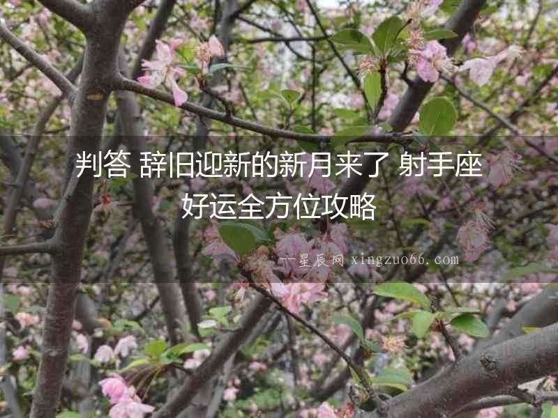 判答 辭舊迎新的新月來了 射手座好運全方位攻略