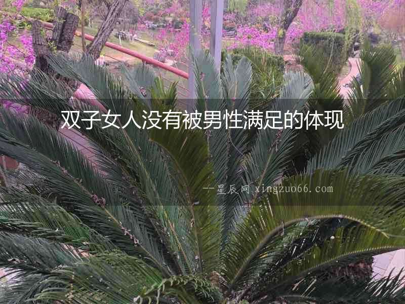 雙子女人沒有被男性滿足的體現(xiàn)