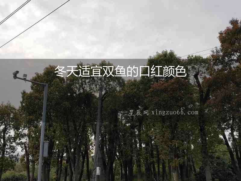 冬天適宜雙魚的口紅顏色