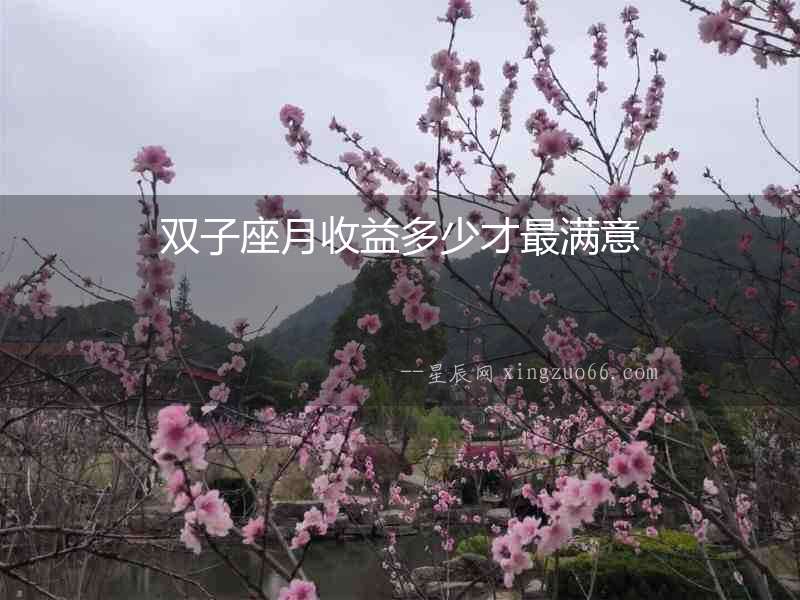 雙子座月收益多少才最滿意