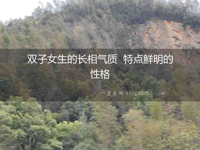 雙子女生的長相氣質  特點鮮明的性格