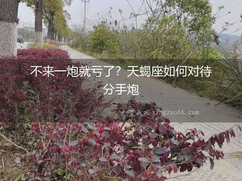 不來一炮就虧了？天蝎座如何對待分手炮