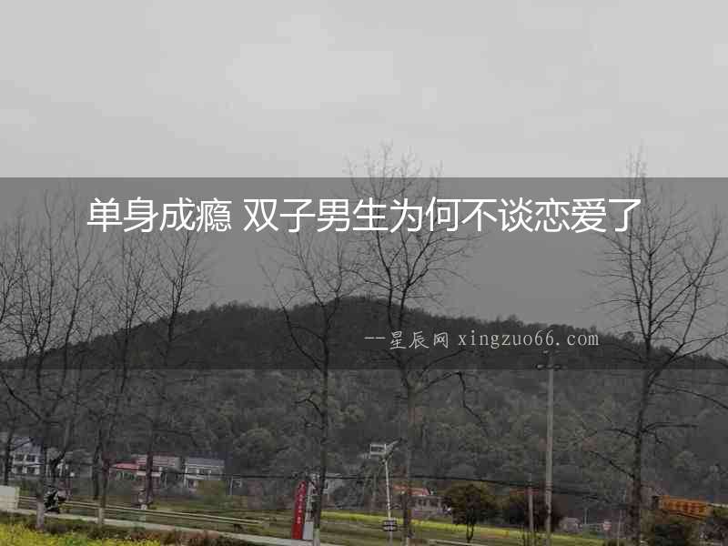 單身成癮 雙子男生為何不談戀愛了