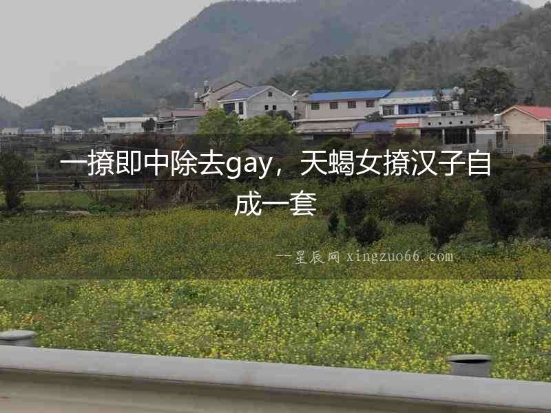 一撩即中除去gay，天蝎女撩漢子自成一套
