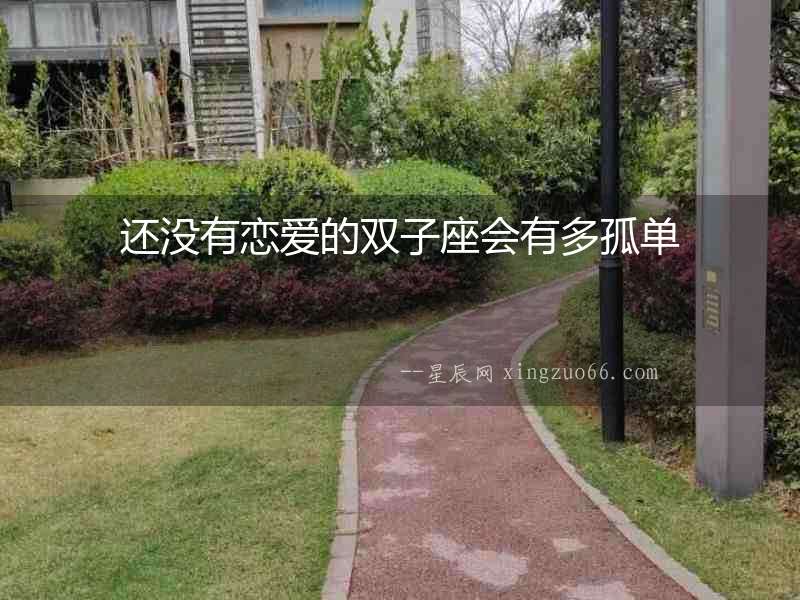 還沒有戀愛的雙子座會有多孤單