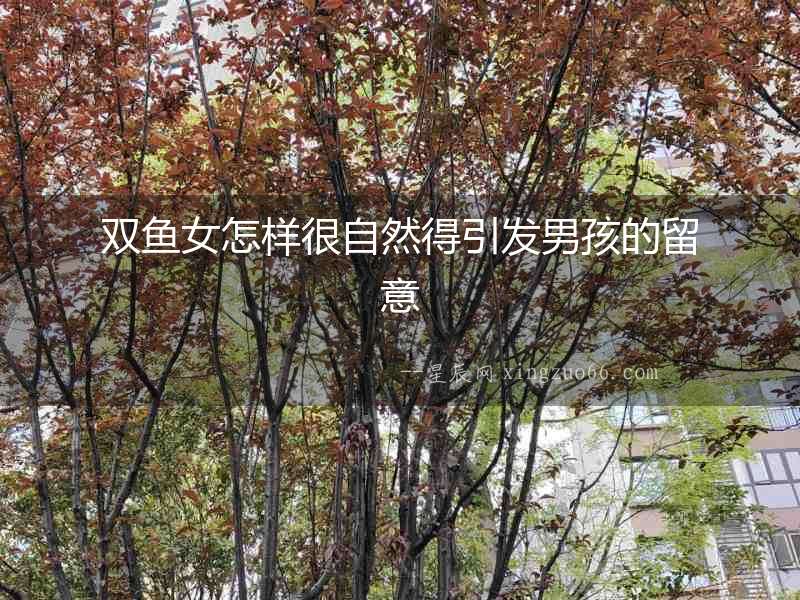 雙魚女怎樣很自然得引發男孩的留意