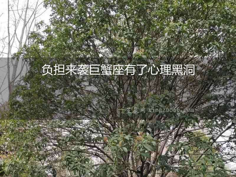 負(fù)擔(dān)來(lái)襲巨蟹座有了心理黑洞