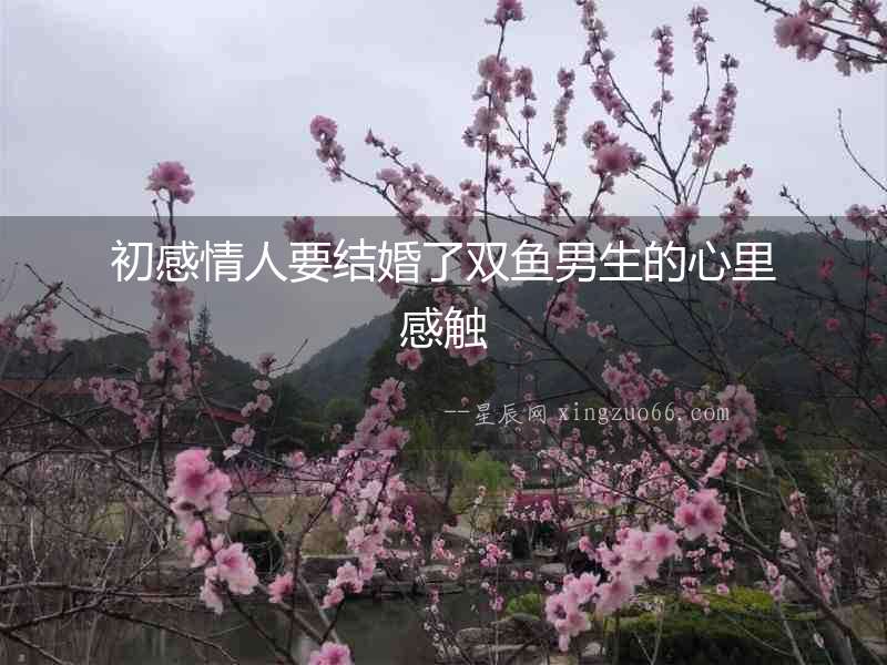 初感情人要結婚了雙魚男生的心里感觸