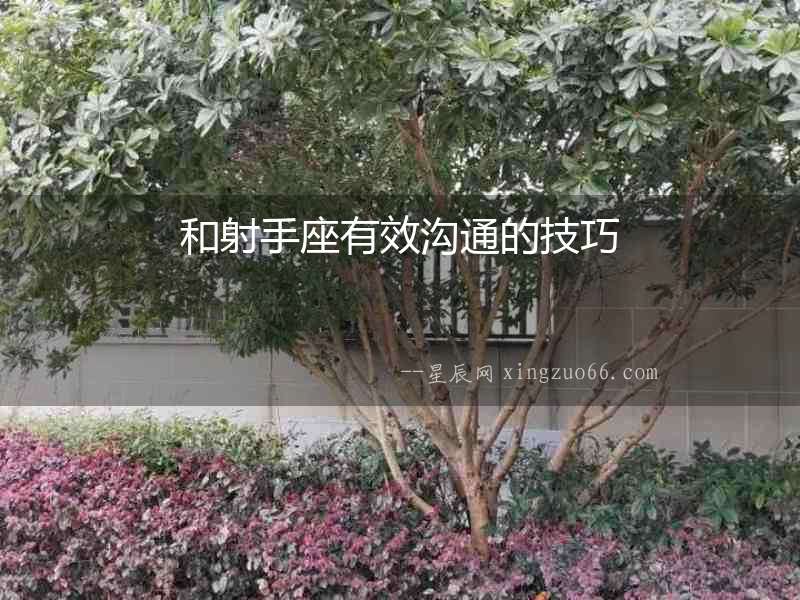 和射手座有效溝通的技巧