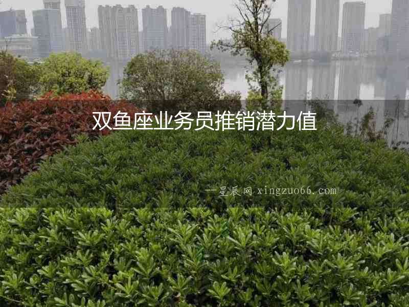雙魚座業務員推銷潛力值
