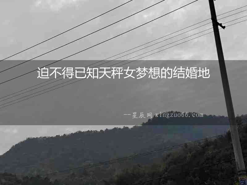 迫不得已知天秤女夢想的結婚地