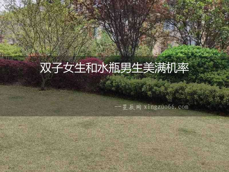 雙子女生和水瓶男生美滿機率