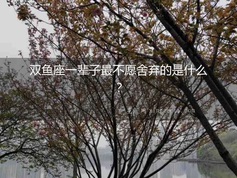 雙魚座一輩子最不愿舍棄的是什么？