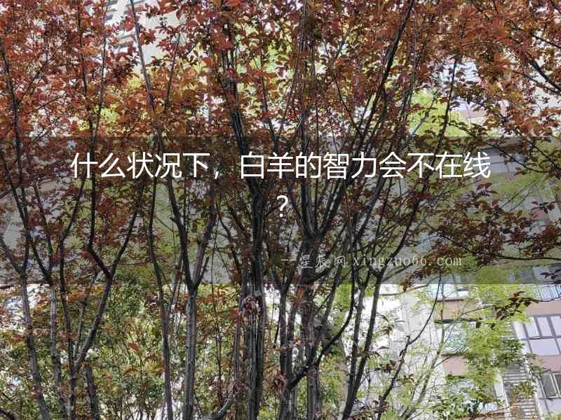什么狀況下，白羊的智力會不在線？
