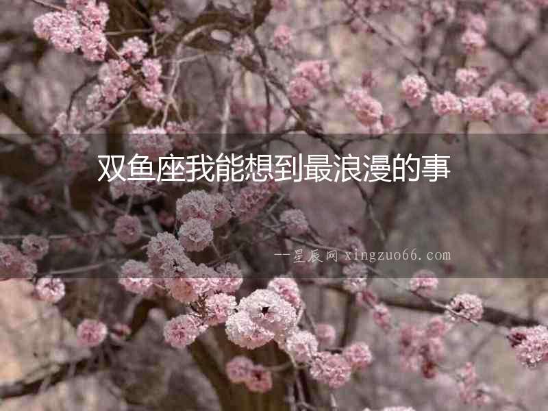雙魚座我能想到最浪漫的事