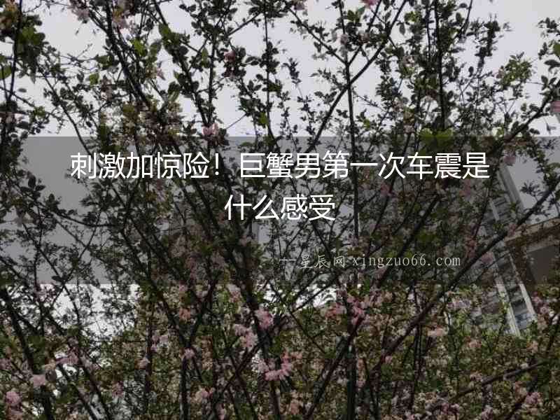 刺激加驚險！巨蟹男第一次車震是什么感受