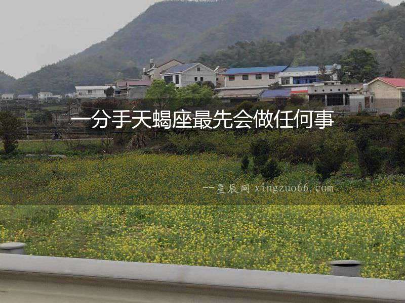 一分手天蝎座最先會做任何事