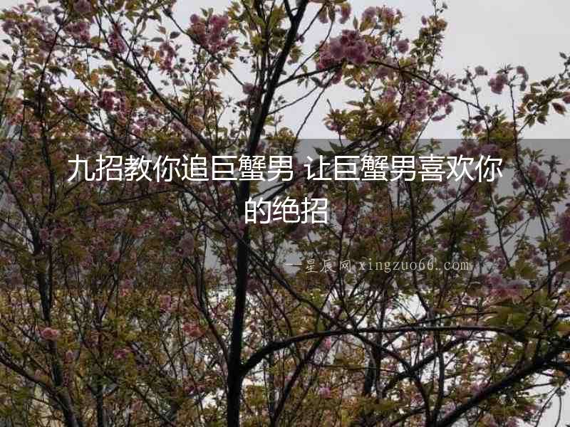 九招教你追巨蟹男 讓巨蟹男喜歡你的絕招
