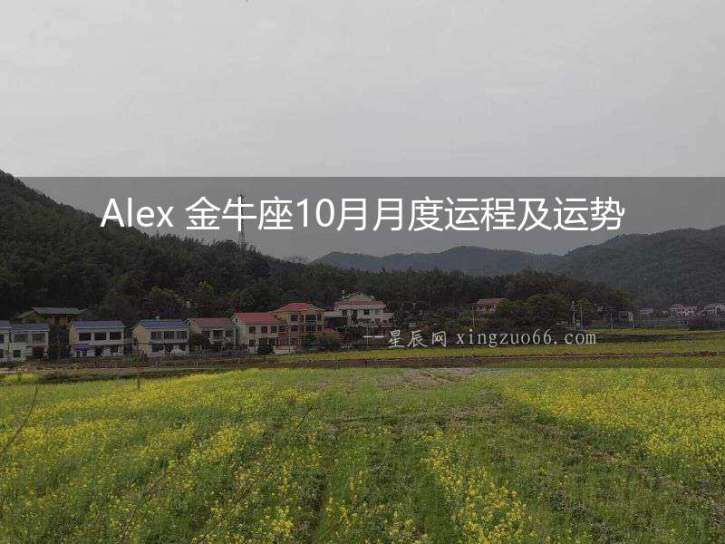 Alex 金牛座10月月度運(yùn)程及運(yùn)勢