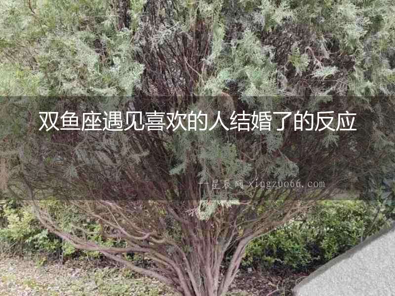 雙魚座遇見喜歡的人結婚了的反應