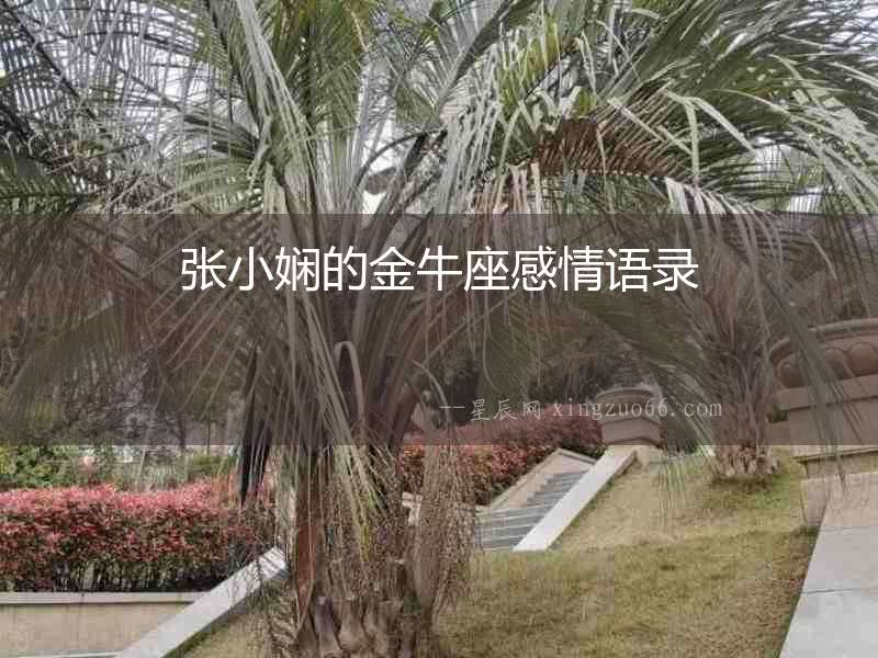 張小嫻的金牛座感情語錄