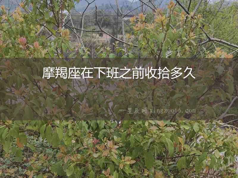 摩羯座在下班之前收拾多久