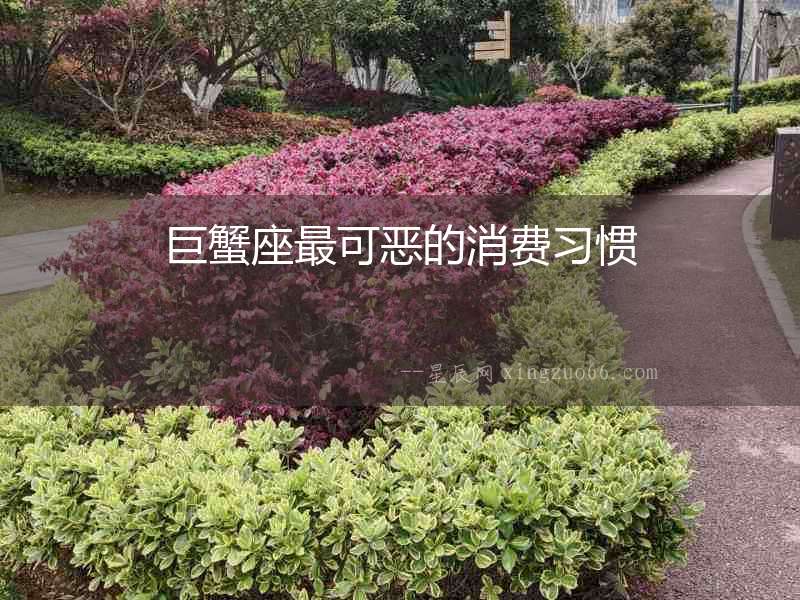 巨蟹座最可惡的消費習慣