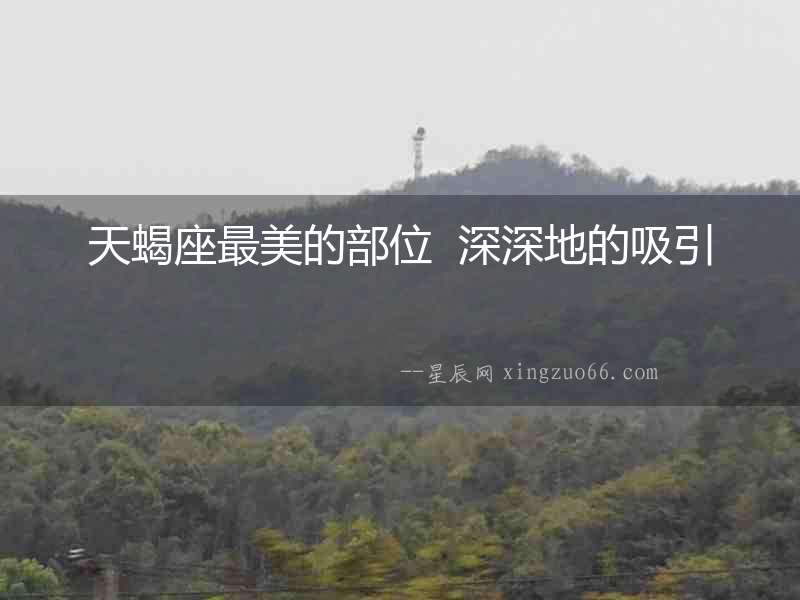 天蝎座最美的部位  深深地的吸引