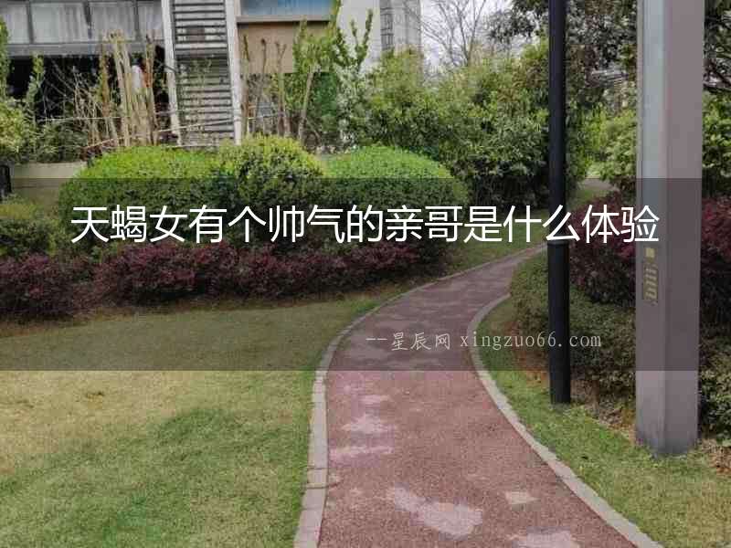 天蝎女有個帥氣的親哥是什么體驗