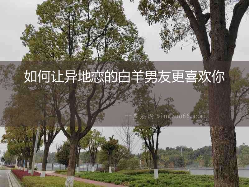 如何讓異地戀的白羊男友更喜歡你