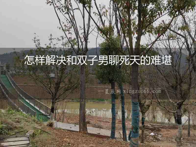 怎樣解決和雙子男聊死天的難堪