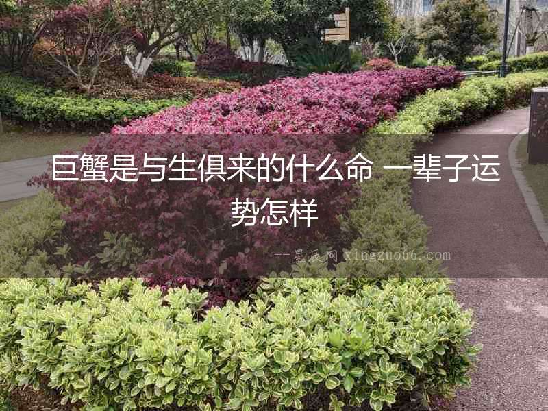 巨蟹是與生俱來的什么命 一輩子運勢怎樣
