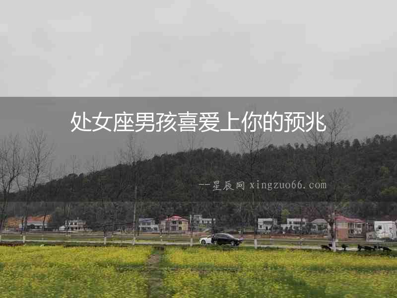 處女座男孩喜愛上你的預兆