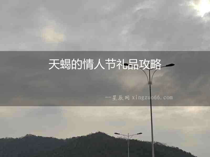 天蝎的情人節禮品攻略