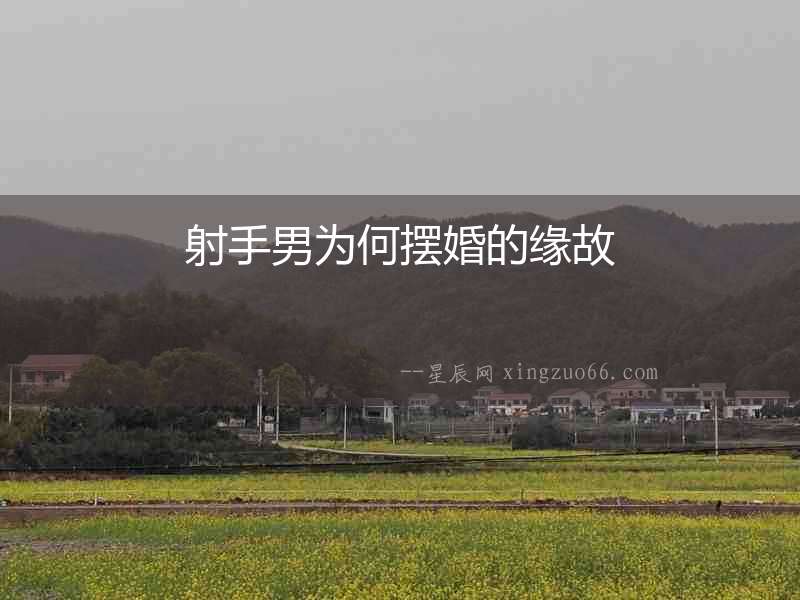 射手男為何擺婚的緣故