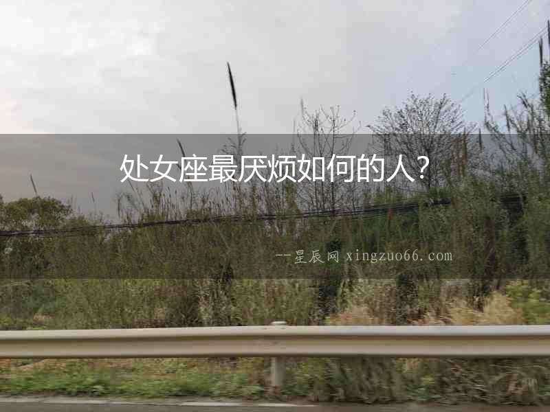 處女座最厭煩如何的人？