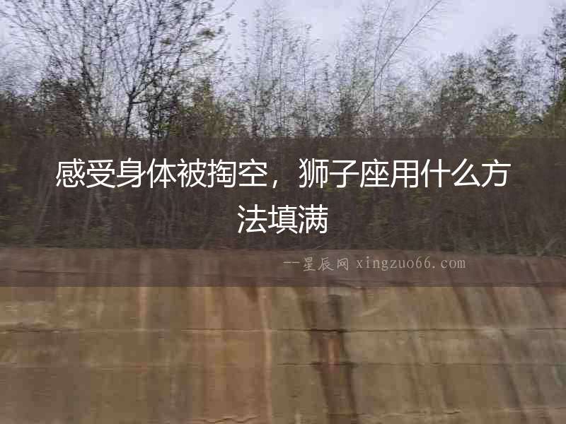 感受身體被掏空，獅子座用什么方法填滿