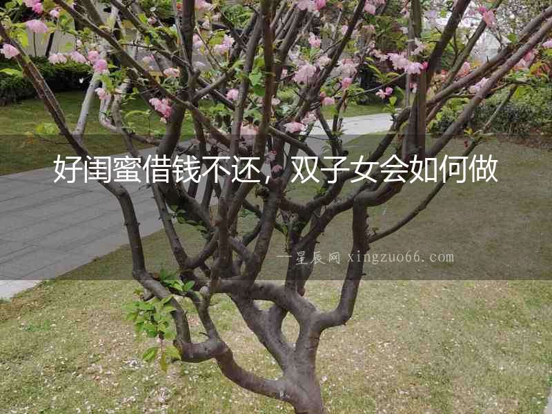 好閨蜜借錢不還，雙子女會(huì)如何做