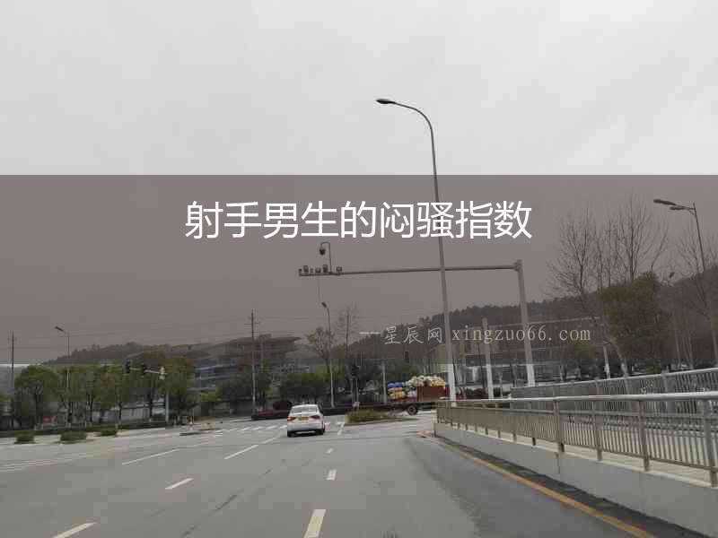 射手男生的悶騷指數(shù)