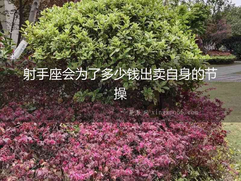射手座會(huì)為了多少錢出賣自身的節(jié)操