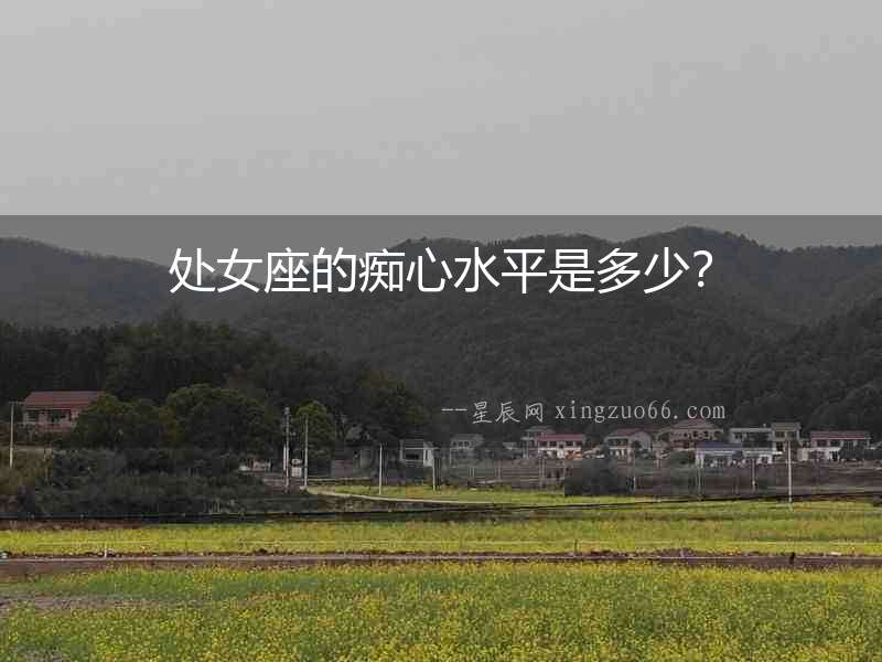 處女座的癡心水平是多少？