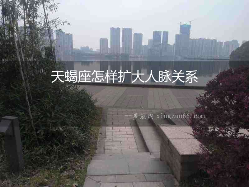 天蝎座怎樣擴大人脈關系