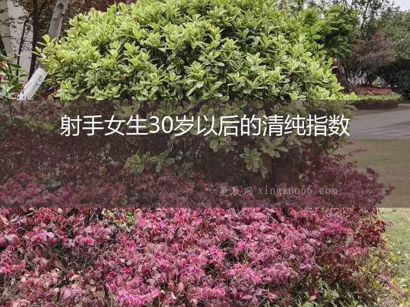 射手女生30歲以后的清純指數(shù)