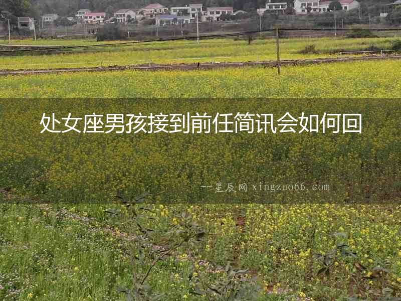 處女座男孩接到前任簡訊會(huì)如何回