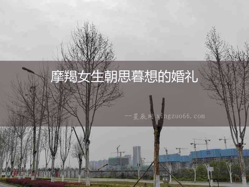 摩羯女生朝思暮想的婚禮